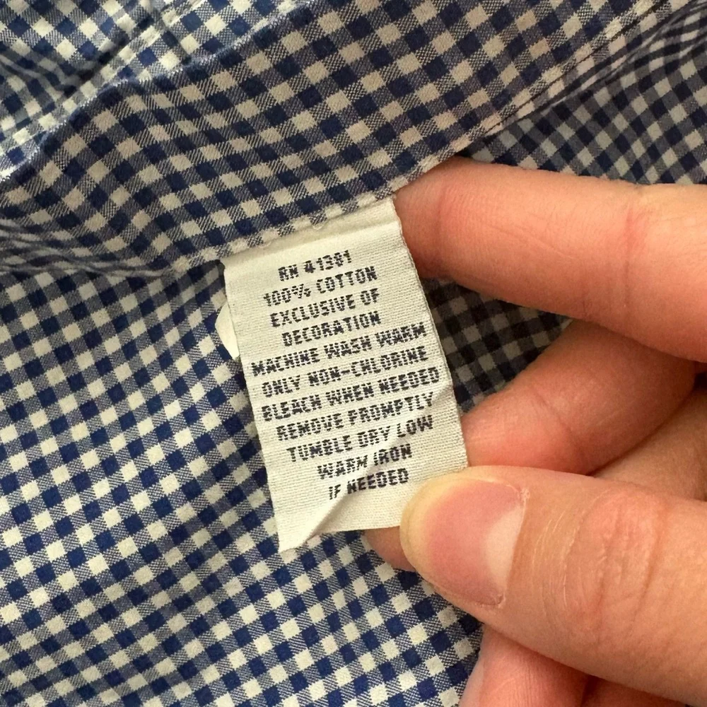 Polo Ralph Lauren blue checkered cotton Oxford Shirt